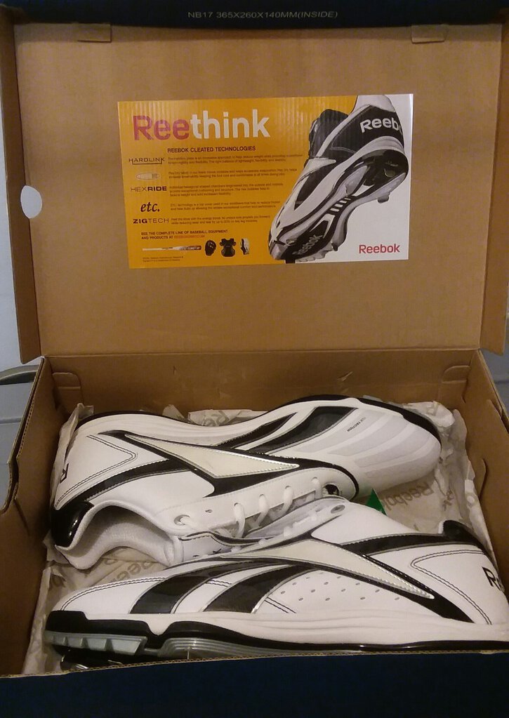 New in Box Reebok Baseball Cleats!