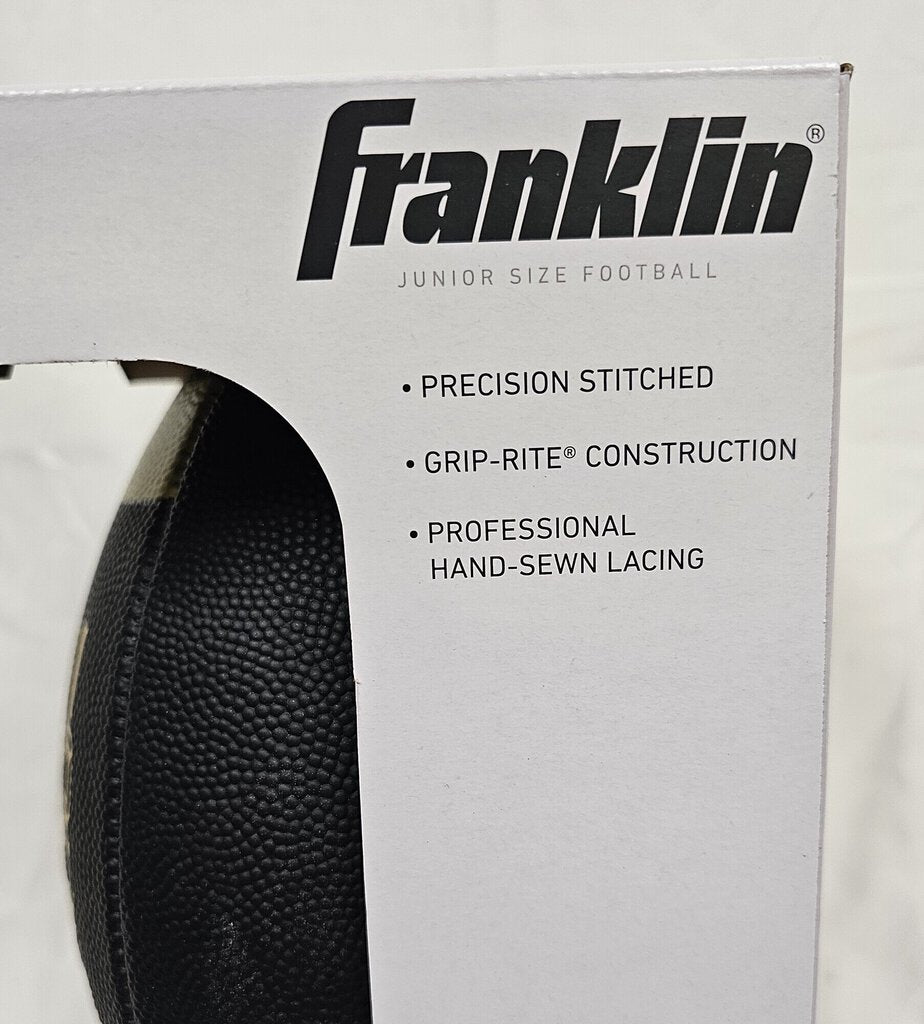 Franklin 1000 Junior Size Football, Black & Gold