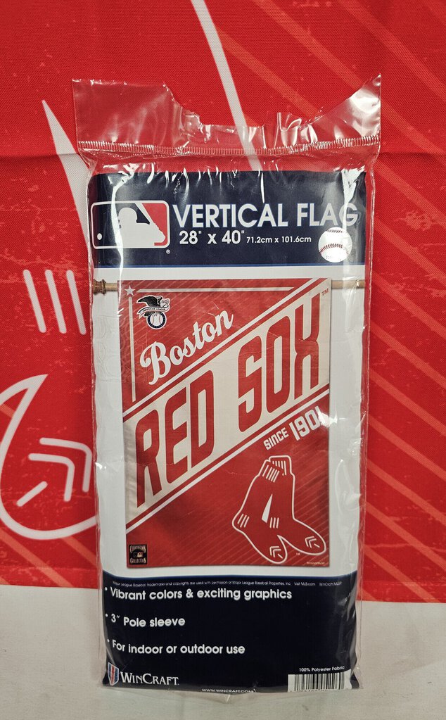 Boston Red Sox Vertical Flag, Cooperstown Collection, Size: 28in x 40in