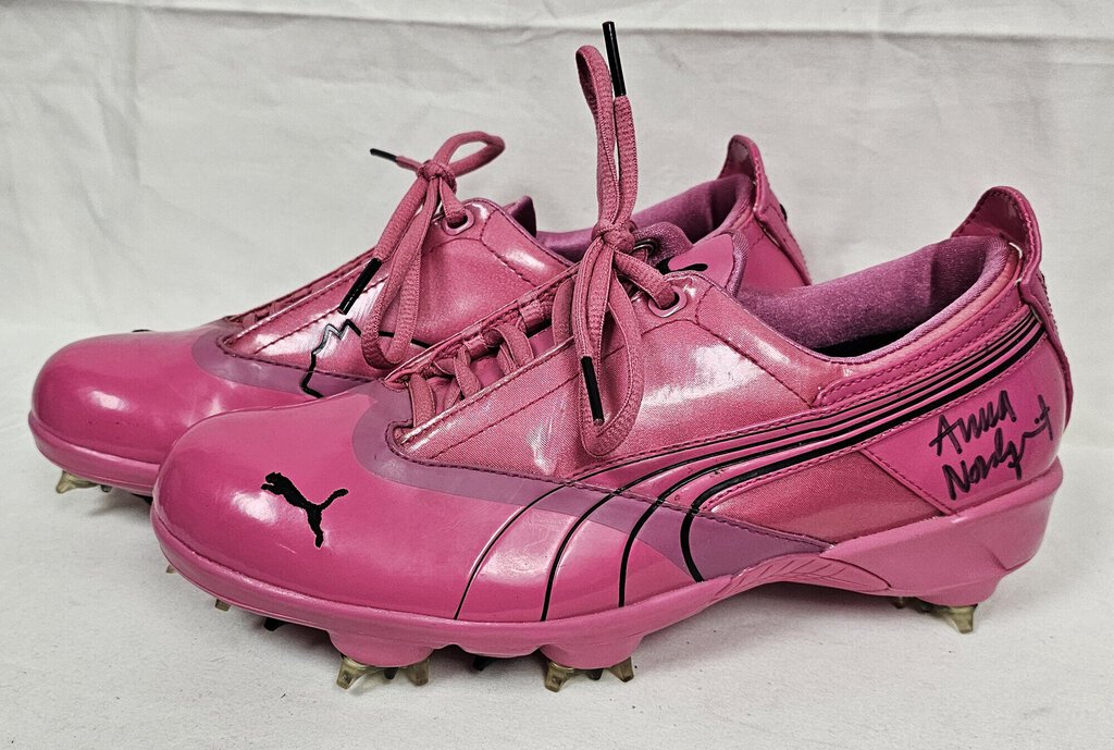 Anna Nordqvist Autographed Puma Golf Cleats, Size: 6