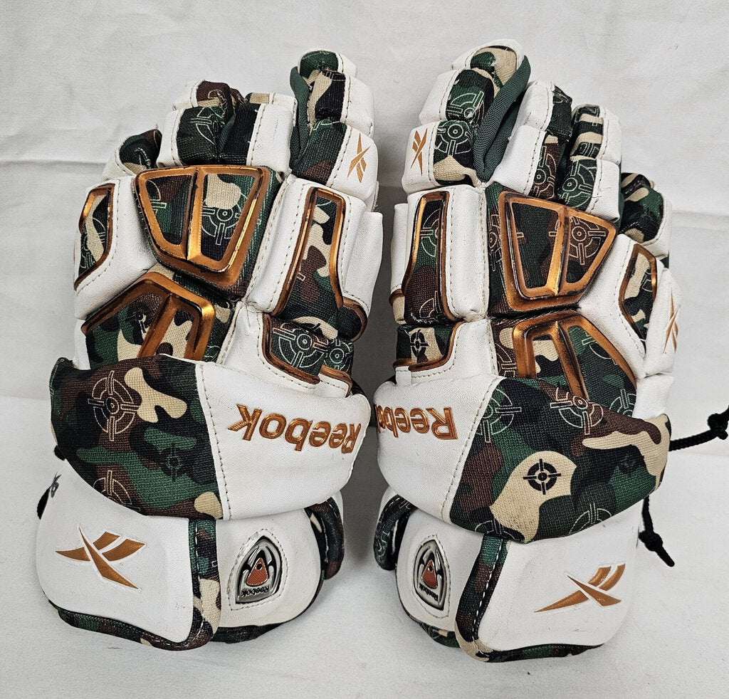 Reebok 9K Lacrosse Gloves, Camo, Size: 12"