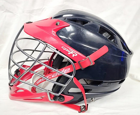 Cascade CPX-R Lacrosse Helmet, Red & Navy, Size: OS Adjustable