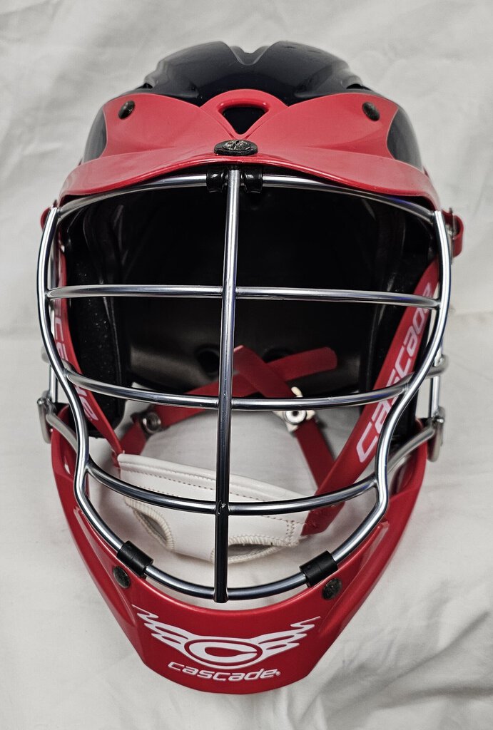 Cascade CPX-R Lacrosse Helmet, Red & Navy, Size: OS Adjustable