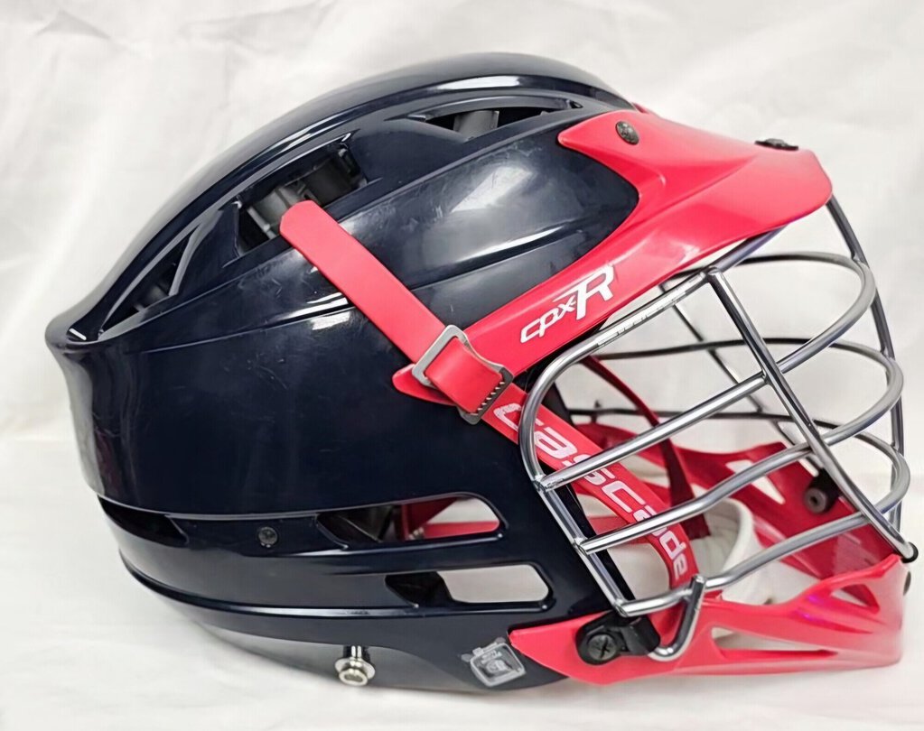 Cascade CPX-R Lacrosse Helmet, Red & Navy, Size: OS Adjustable
