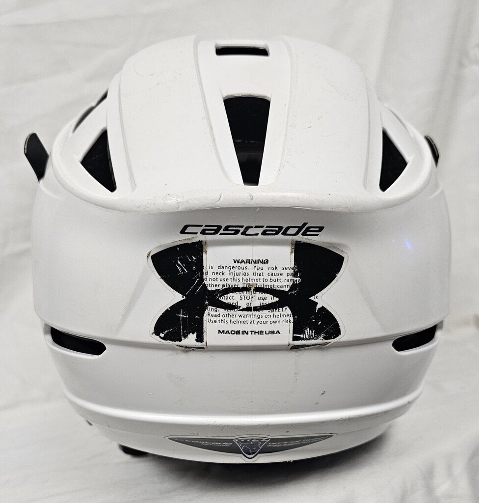 Cascade CPV-R White Lacrosse Helmet, Size: XS