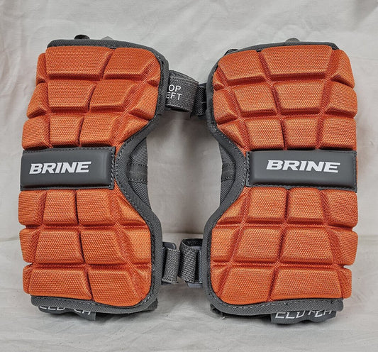 Brine Clutch Lacrosse Arm Pads, Orange, Size: M
