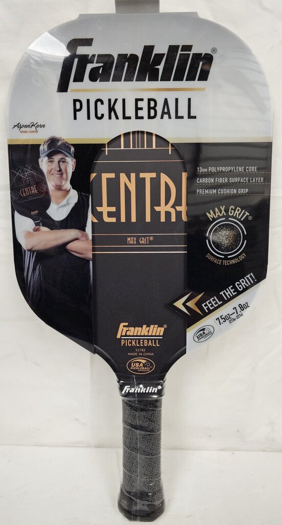 Franklin Centre Pickleball Paddle, Carbon Fiber, 7.5oz-7.8oz, 13mm