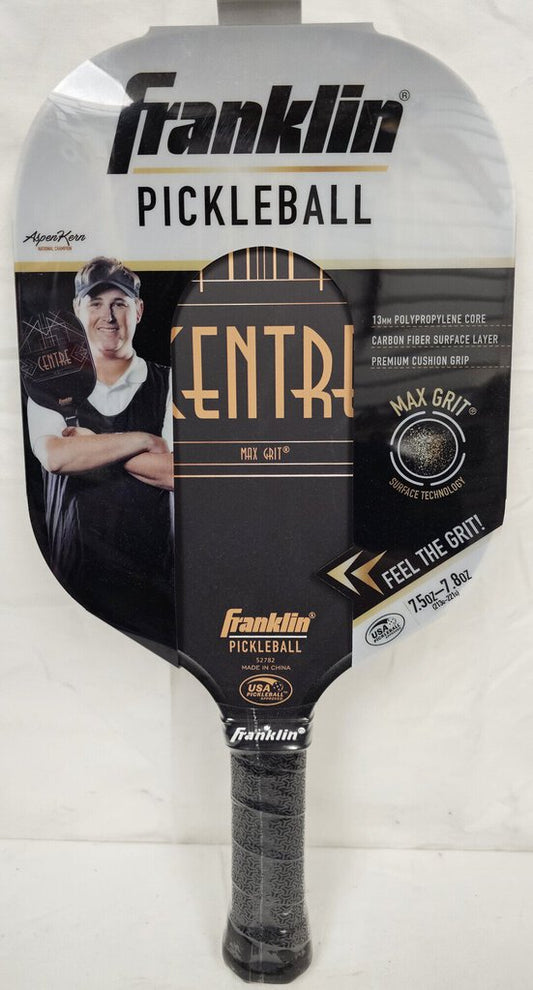 Franklin Centre Pickleball Paddle, Carbon Fiber, 7.5oz-7.8oz, 13mm