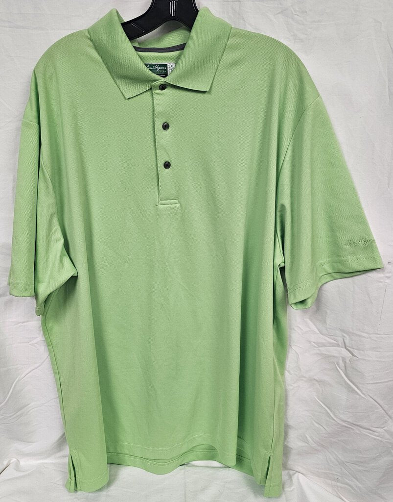 Ben Hogan Performance Power Air Golf Polo, Lime, Mens Size: 2XL