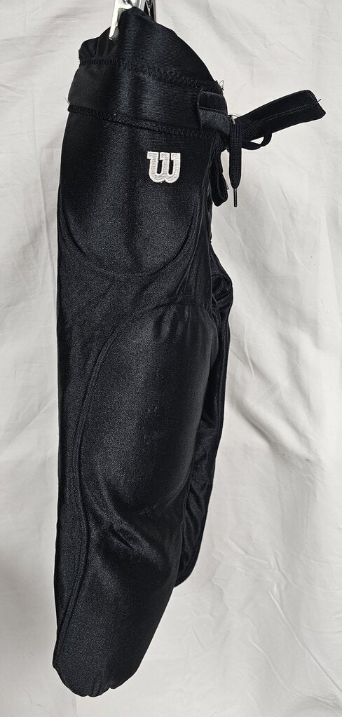 Wilson Integrated Football Pants, Black, Size: Yth XS
