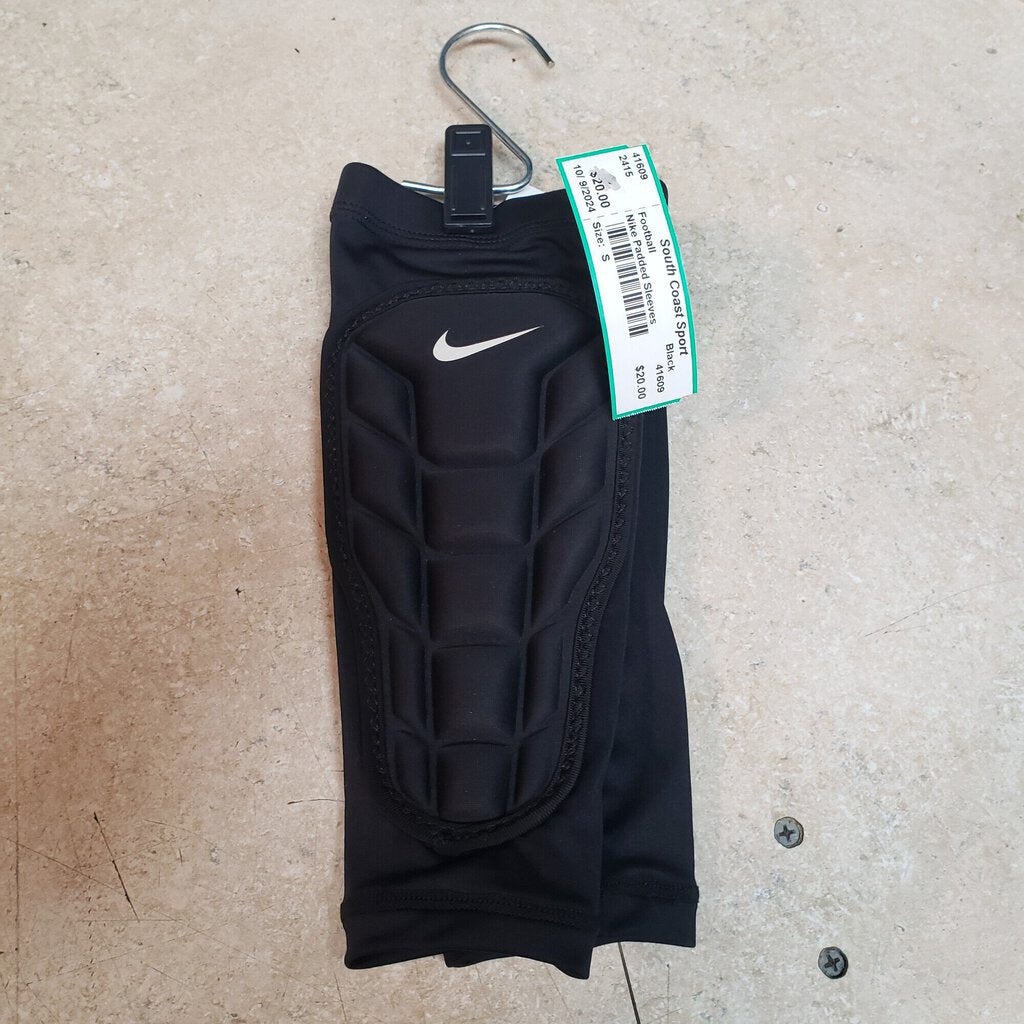 Nike Football Padded Sleeves, Black, Size: S