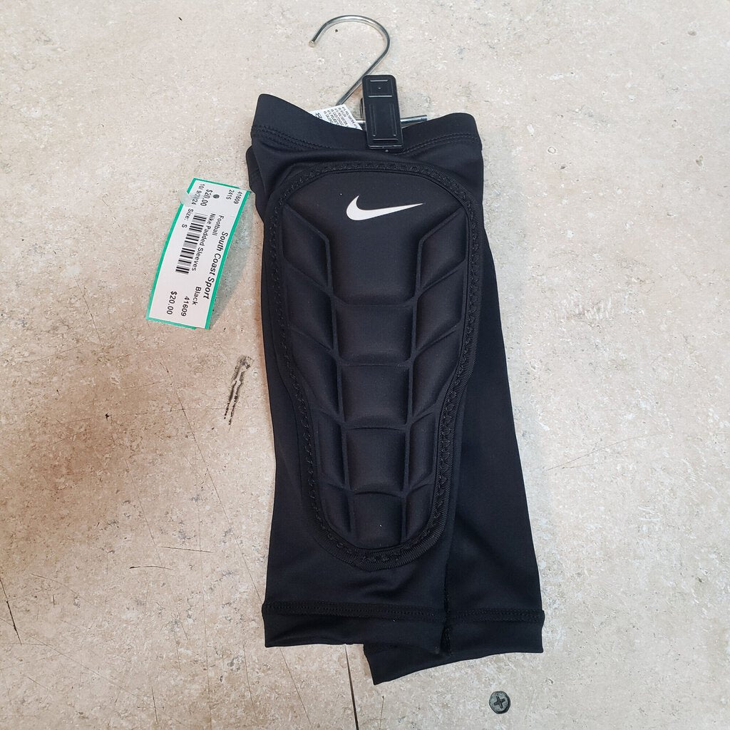 Nike Football Padded Sleeves, Black, Size: S