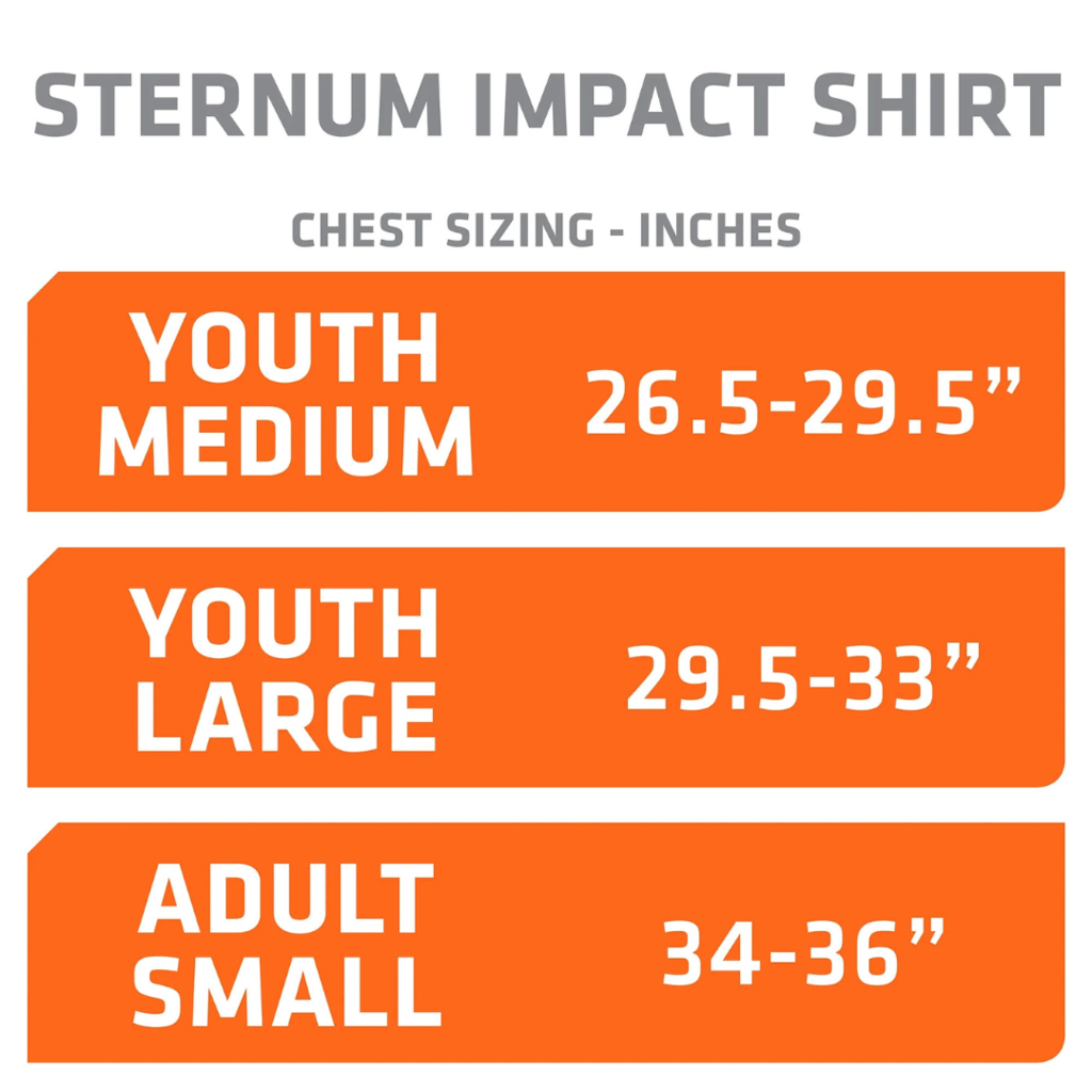 SHOCK DOCTOR Sternum Impact Shirt, Size: Adult Small