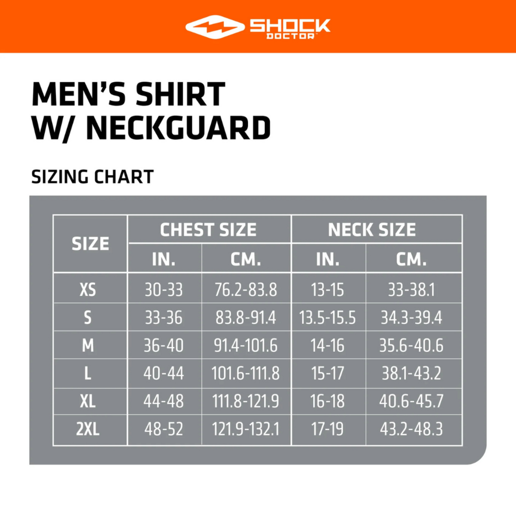 SHOCK DOCTOR Ultra Compression Hockey Short Sleeve Shirt With Integrated Neck Guard