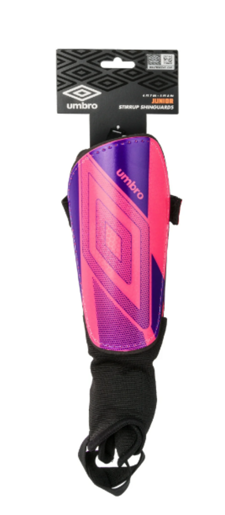 Umbro Junior Stirrup Style Soccer Shin Guards