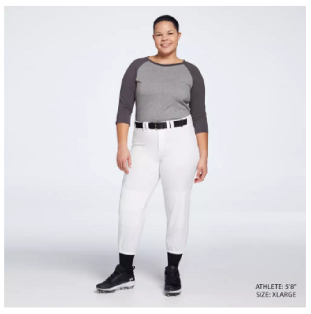 Mizuno MVP Pro Women's Softball Pants, Size XL, White