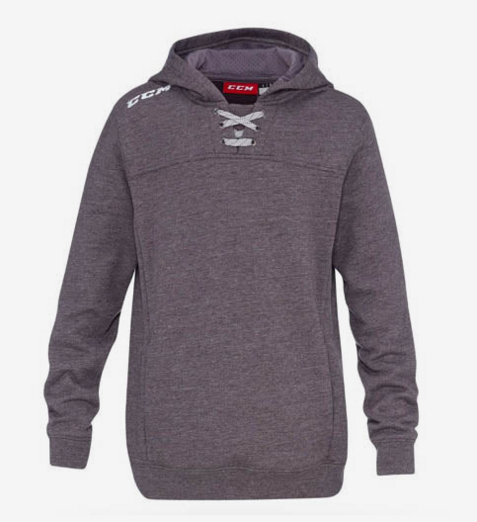 CCM Fleece Jersey Hoody - Gray - Mens XS