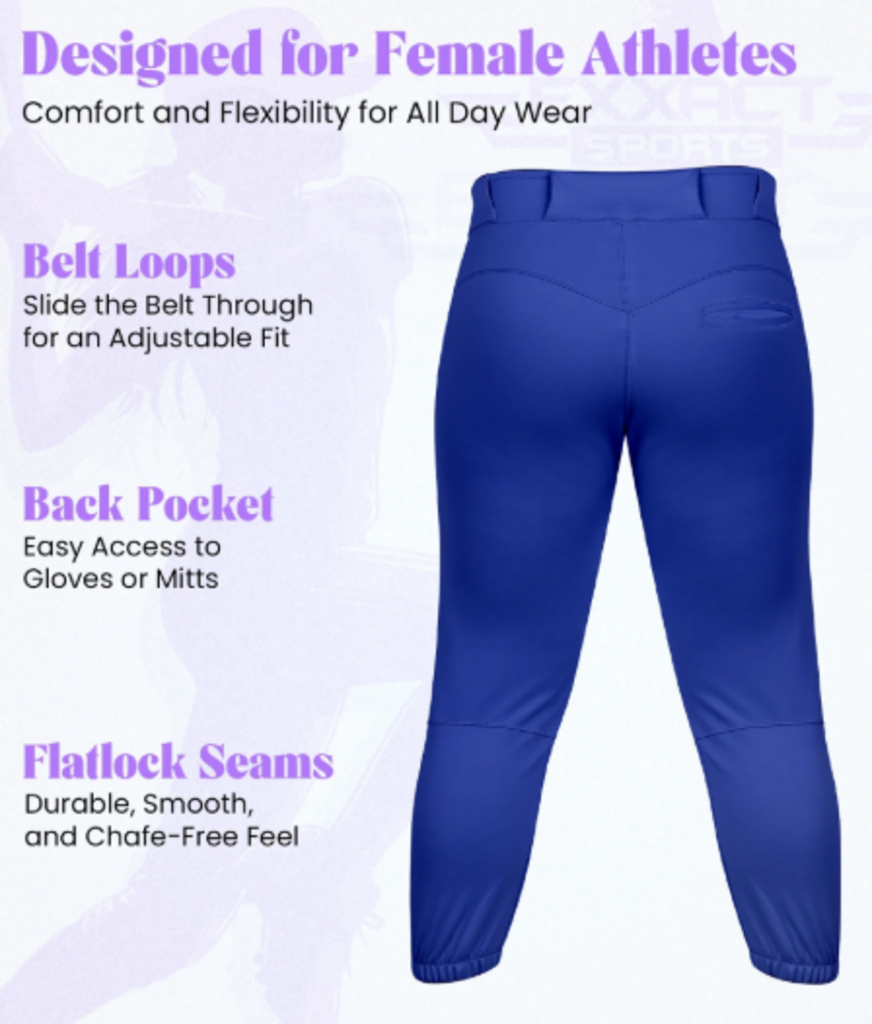 Exxact Sports Yoga Style Softball Pants - Adult XL