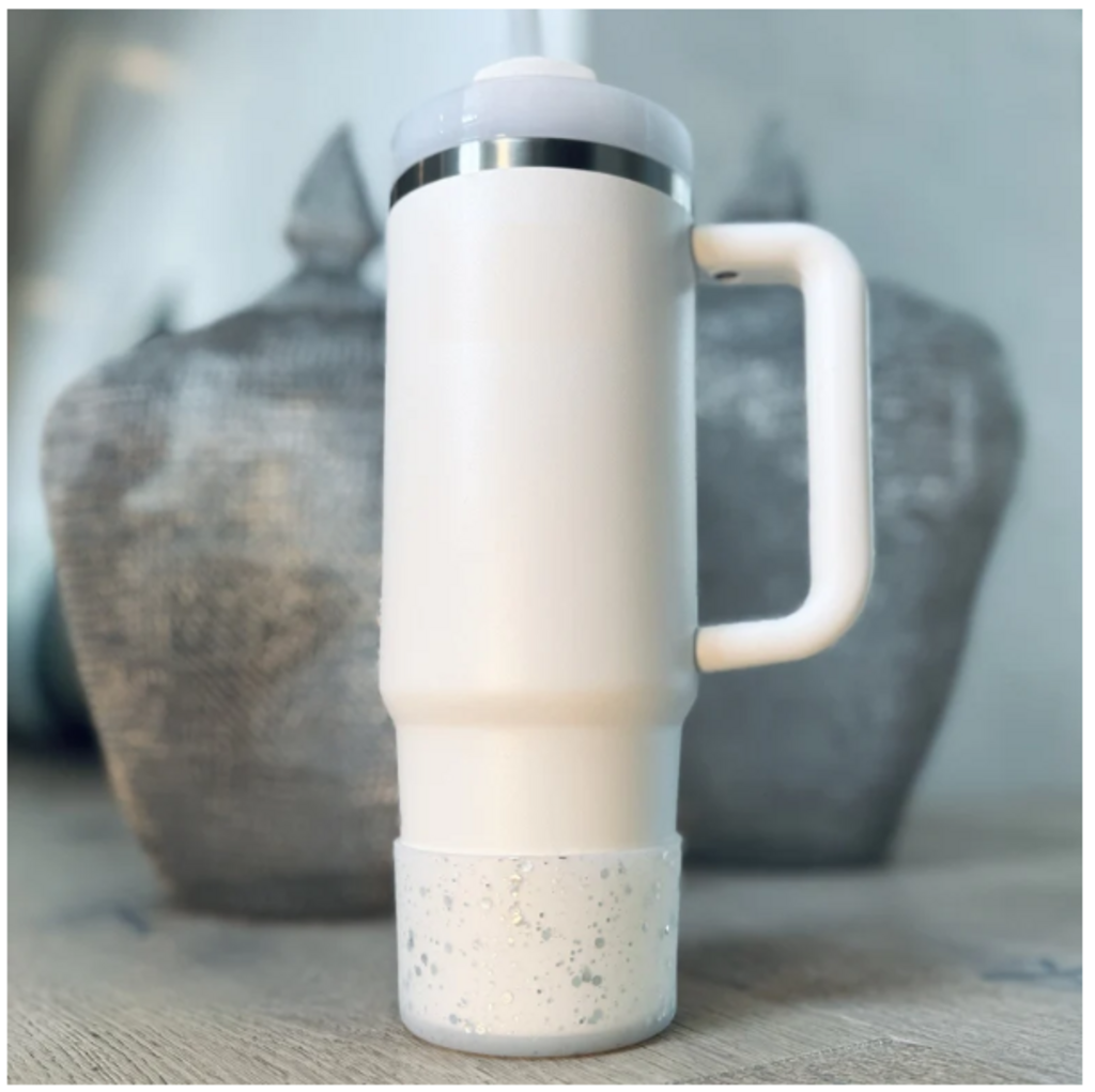 REUZBL Silicone Bottle Boot - Clear Glitter