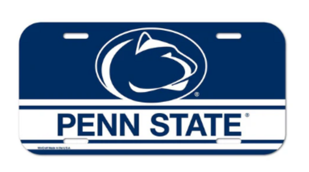 NCAA Penn State License Plate