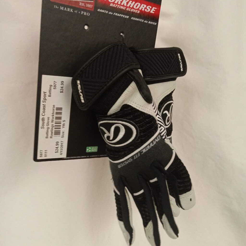 Rawlings Workhorse Batting Gloves, Size Youth Small