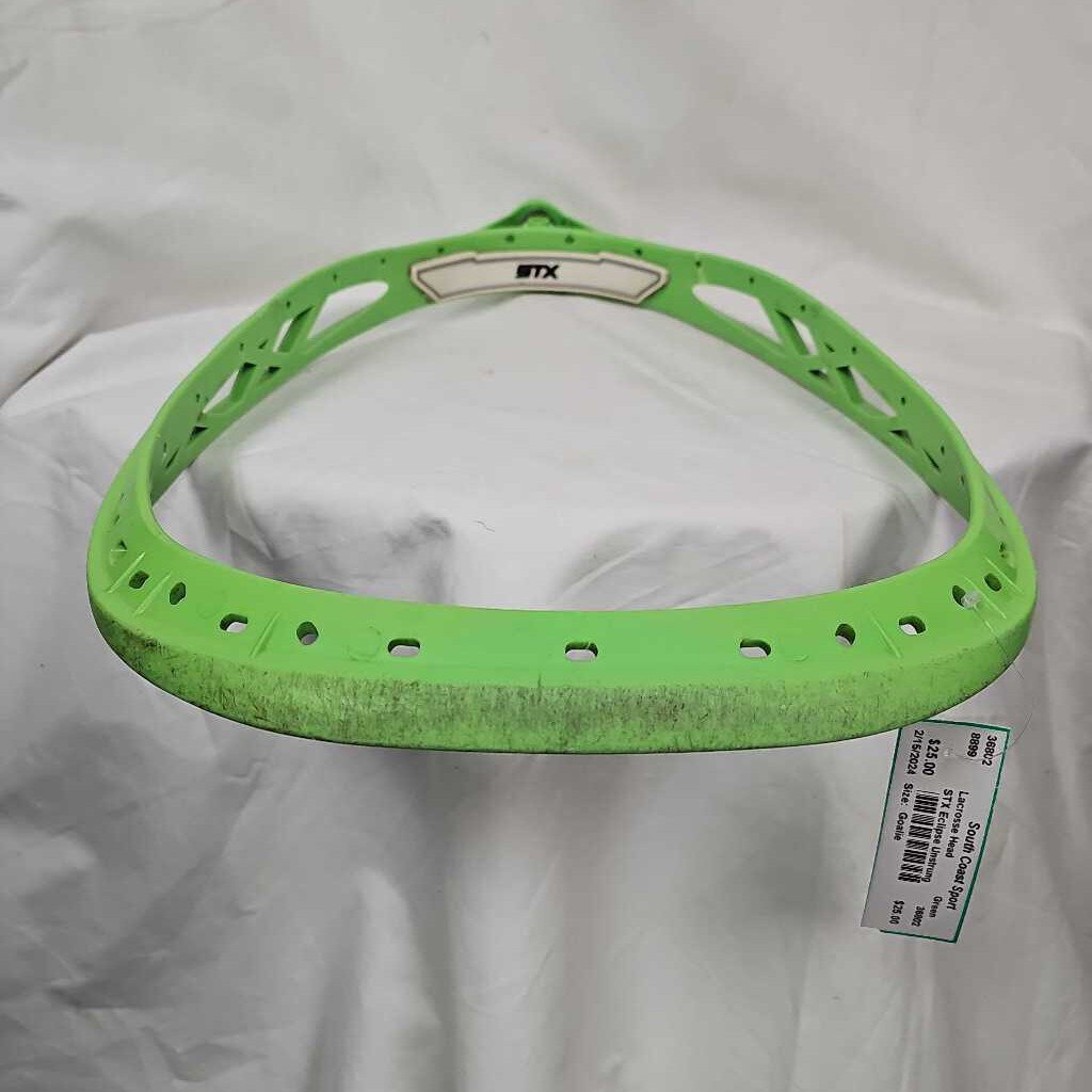 STX Eclipse Lacrosse Goalie Head, Unstrung, Green