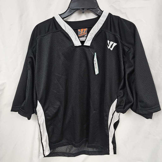 Warrior Lacrosse Jersey, Youth Large, Black & White