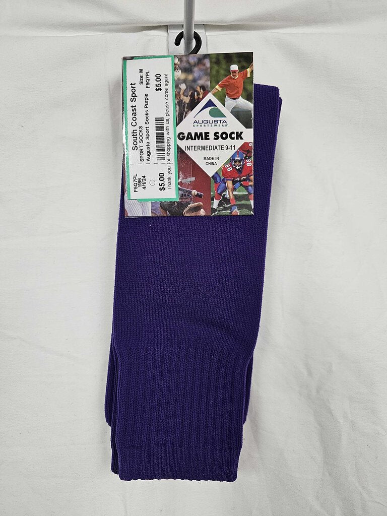 Augusta Sport Socks, Purple, Medium