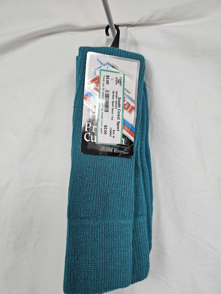 All-Star Sport Socks, Teal, Medium