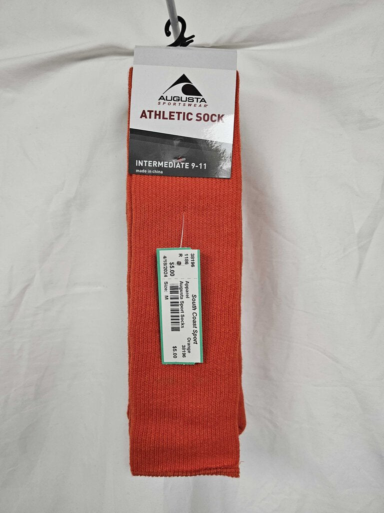 Augusta Sport Socks, Orange, Medium