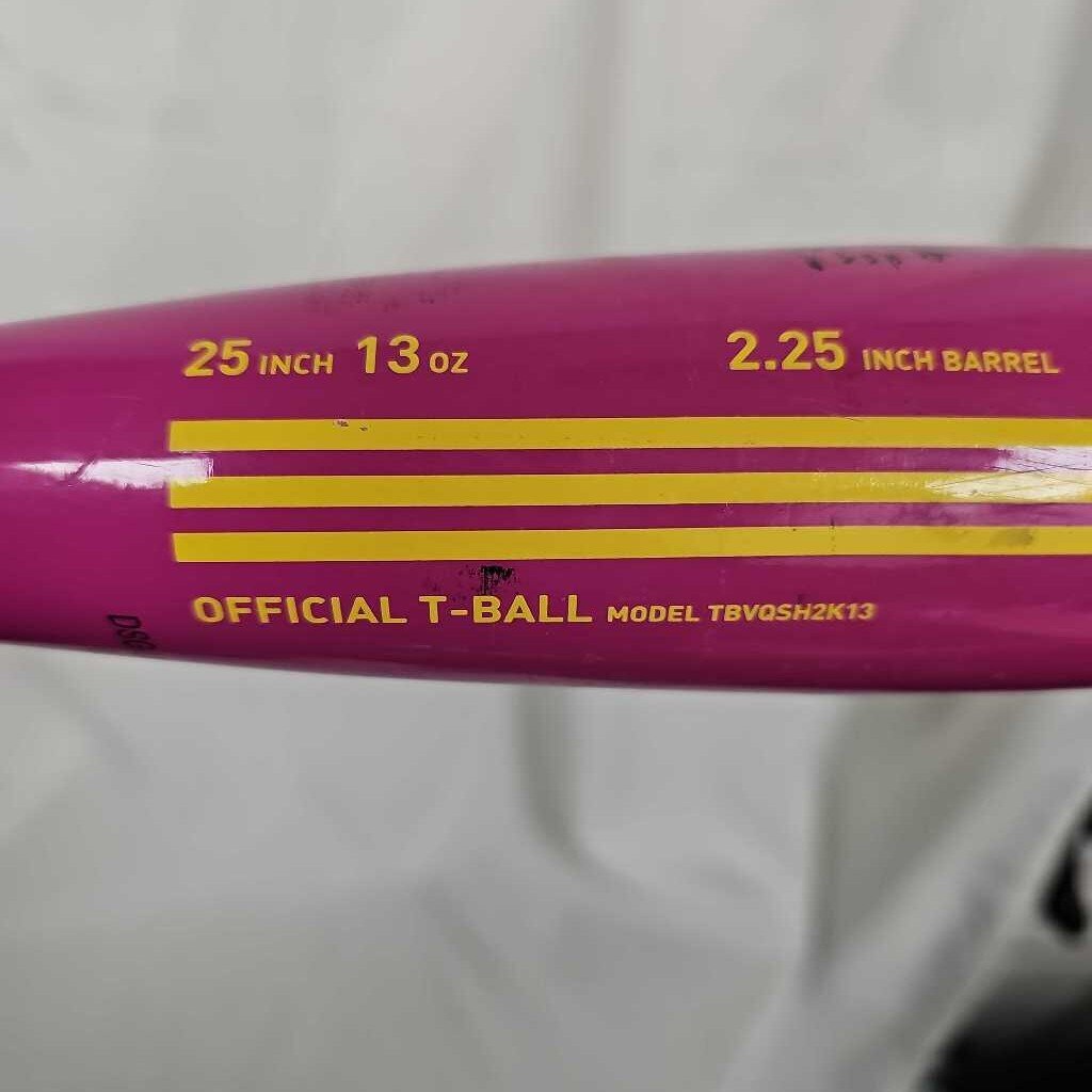 Adidas Cypher T-Ball Bat, Pink, Size: 25" 13oz