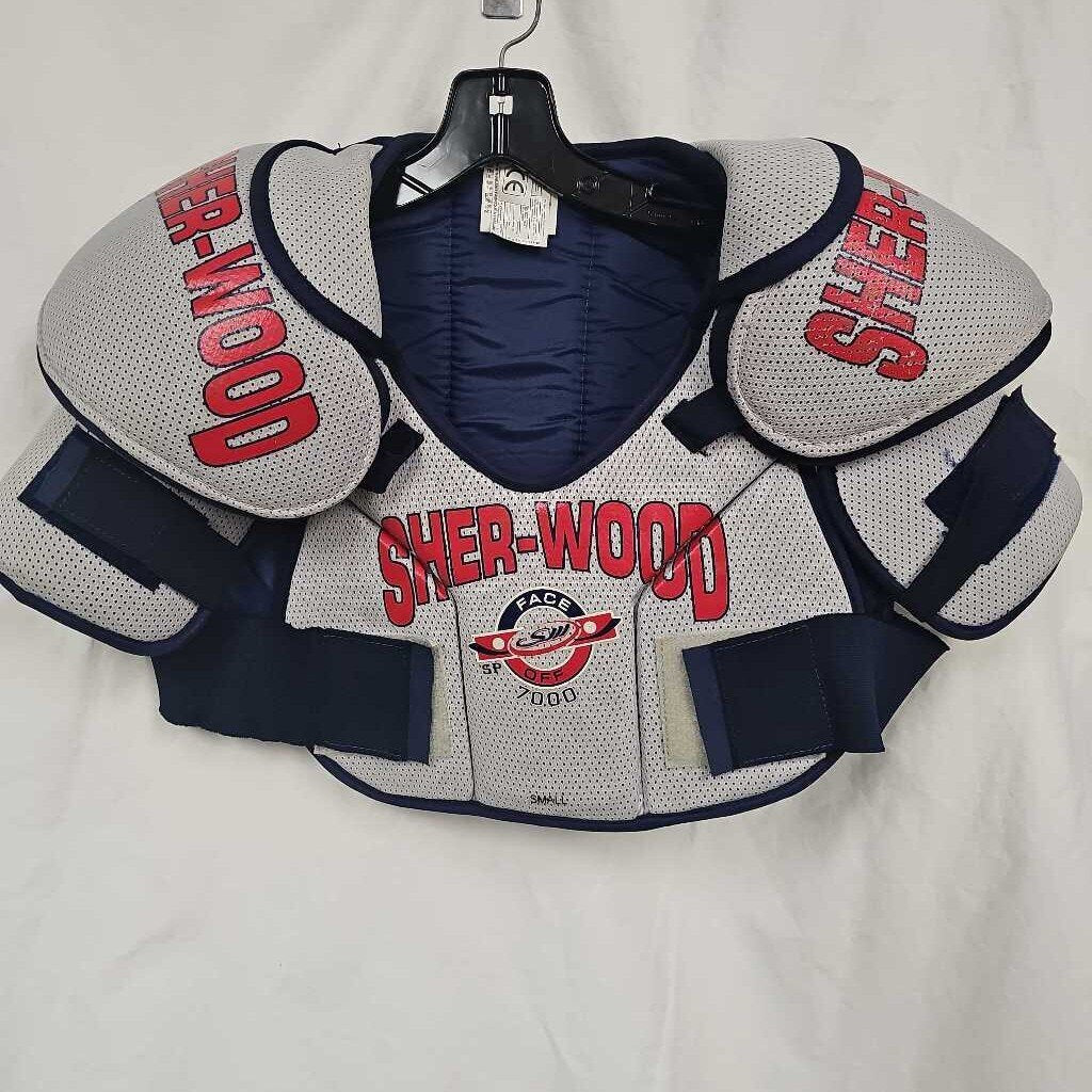 Sher-Wood 7000 Face Off Senior Hockey Shoulder Pads, Size: Sr. Small
