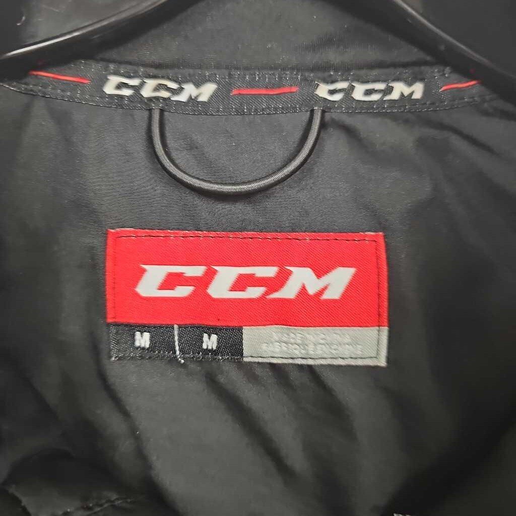 CCM Leightweight Rink Jacket, Black, Boston Bandits Logo, Size: M