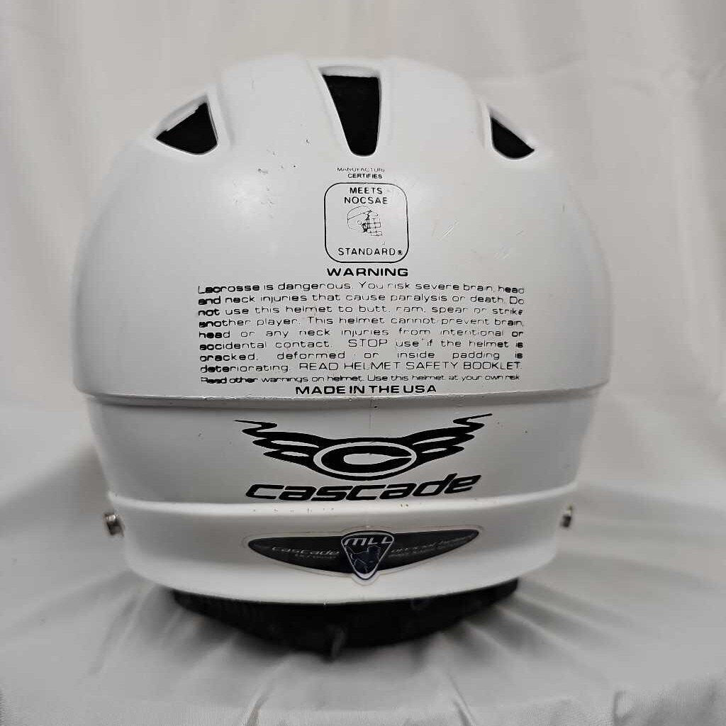 Cascade CPV Lacrosse Helmet, White, Size: XS