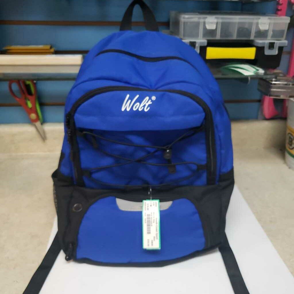 Wolt Soccer Backpack, Blue, Size: Adult