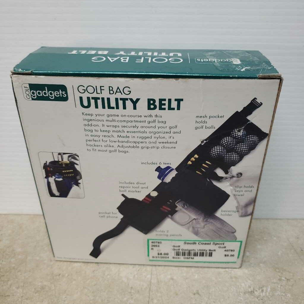 Golf Gadgets Utility Belt, Golf, Size: OSFM