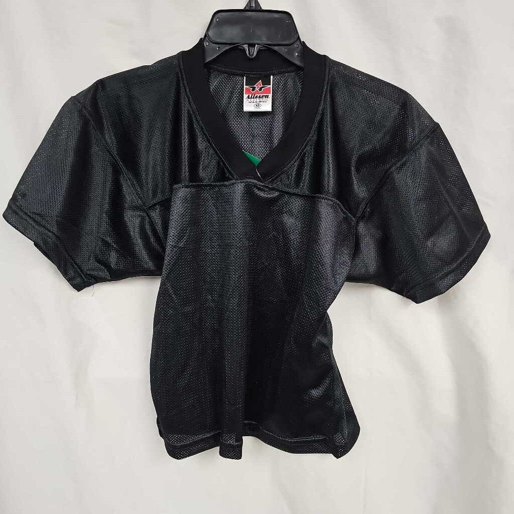 Alleson Junior Football Practice Jersey, Black, Size: Jr XS