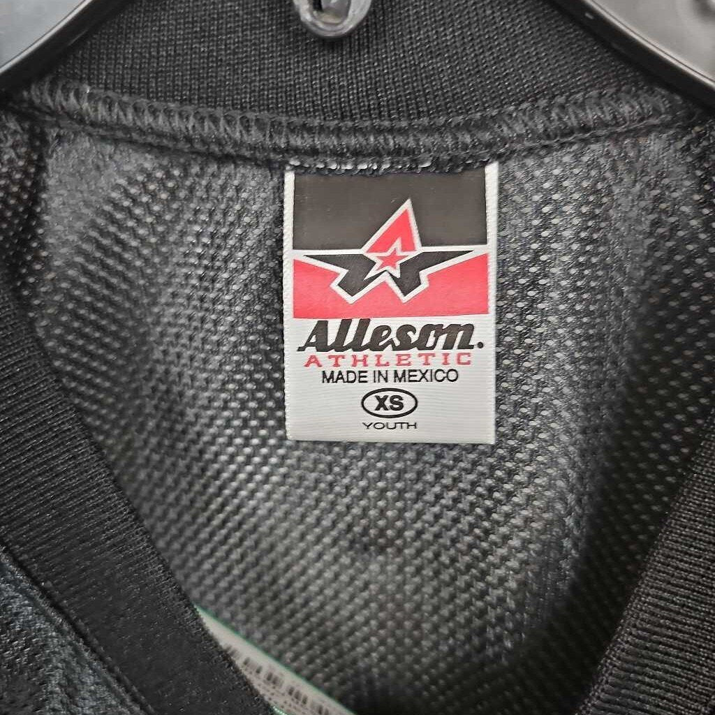 Alleson Junior Football Practice Jersey, Black, Size: Jr XS