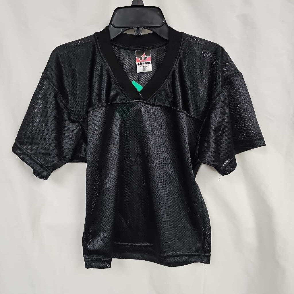 Alleson Junior Football Practice Jersey, Black, Size: Jr XS