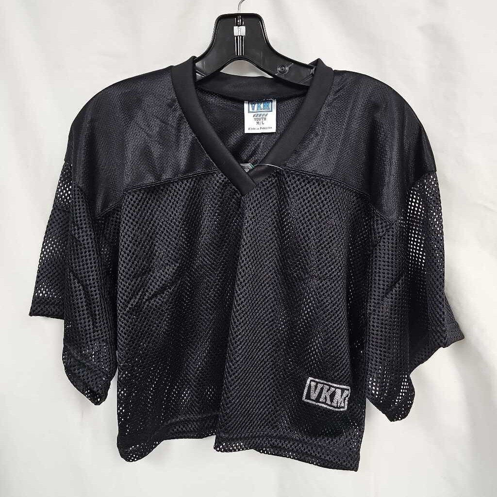 VKM Venus Junior Football Practice Jersey, Black, Size: Jr M/L