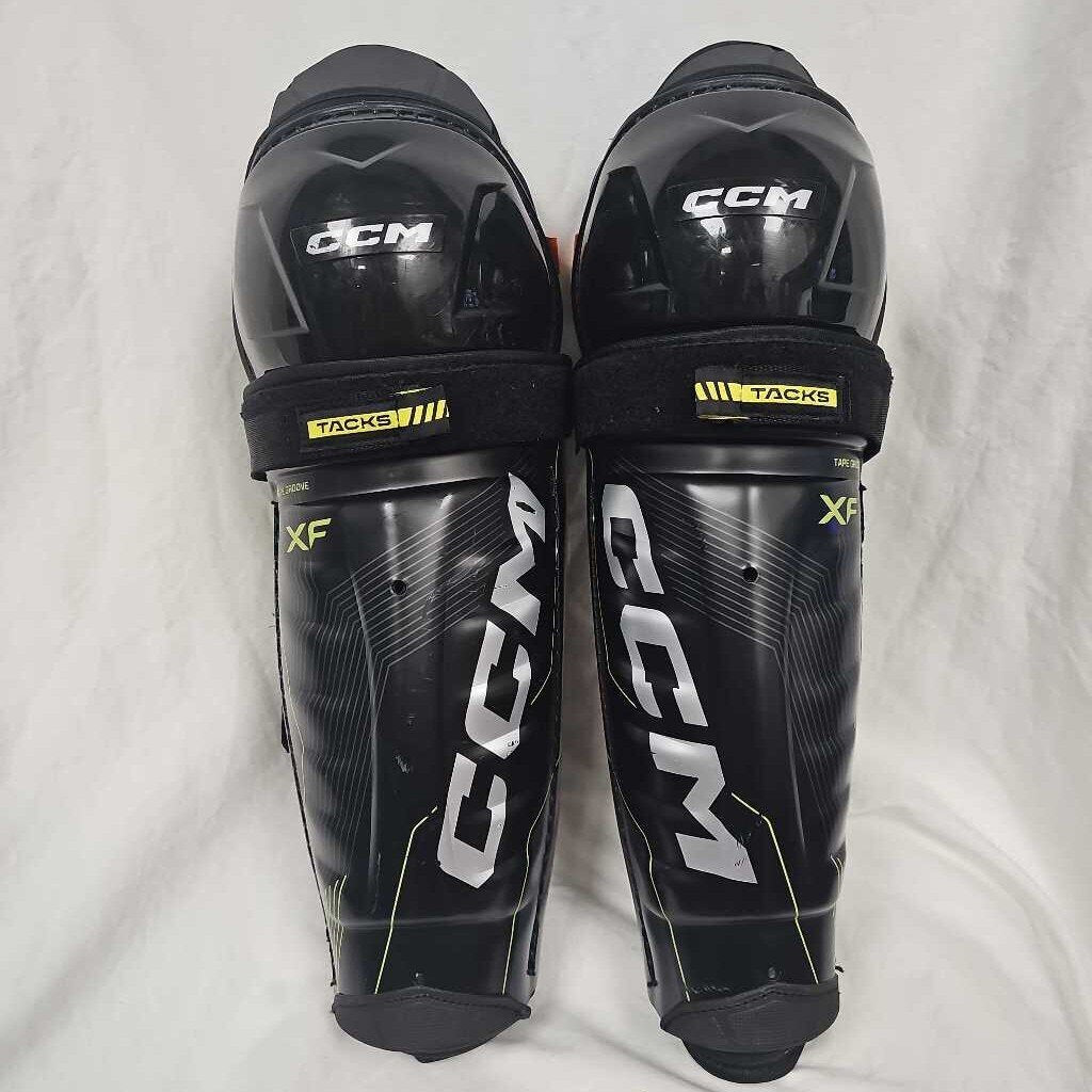 CCM Tacks XF Hockey Shin Pads, Size 15"