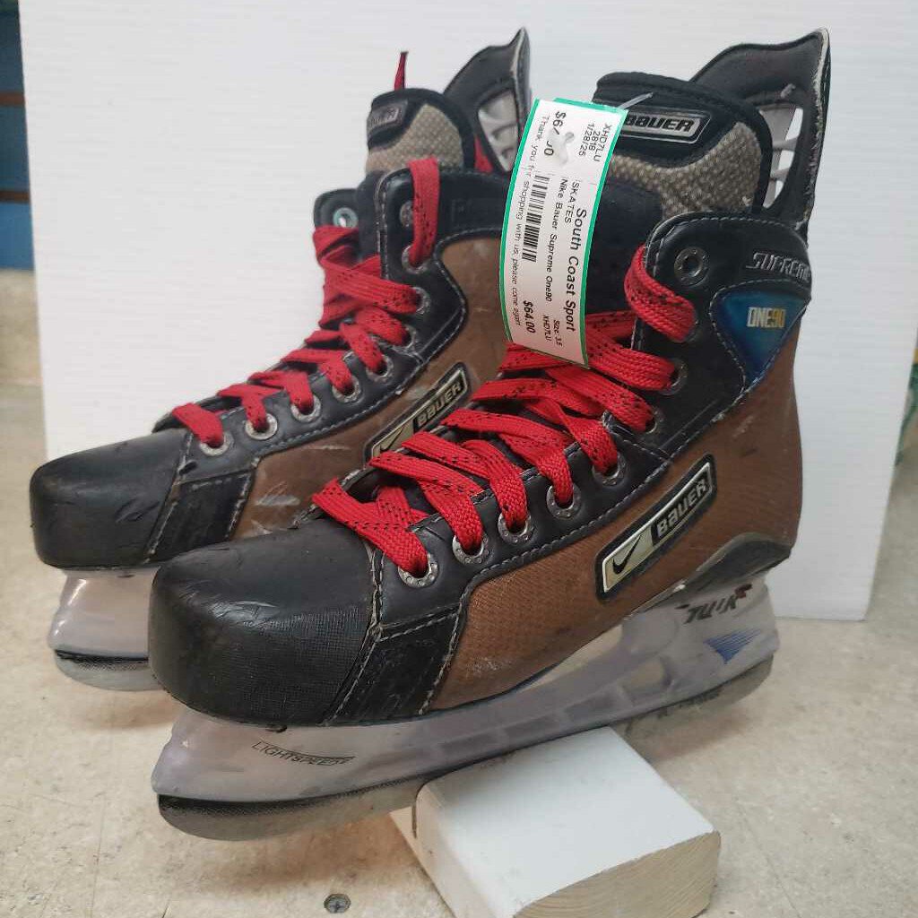 Nike Bauer Supreme One90 Junior Hockey Skates, Size 3.5