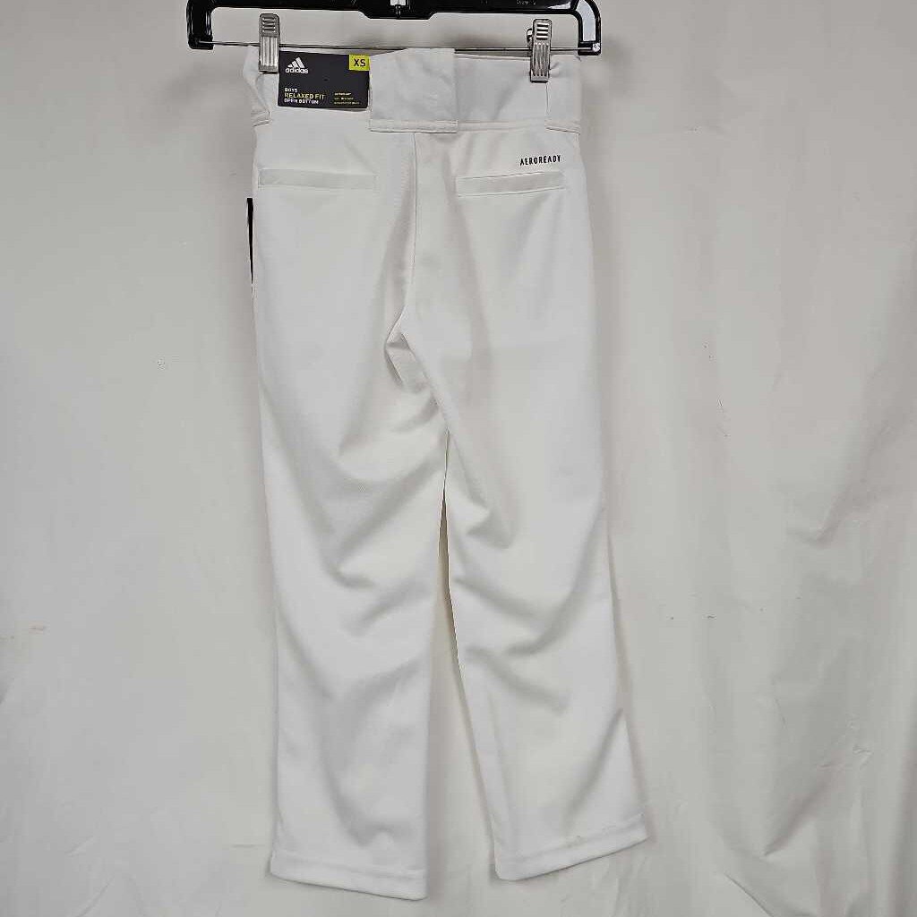 Adidas Youth Relaxed Fit Open Bottom Baseball Pants, Size Youth XSmall