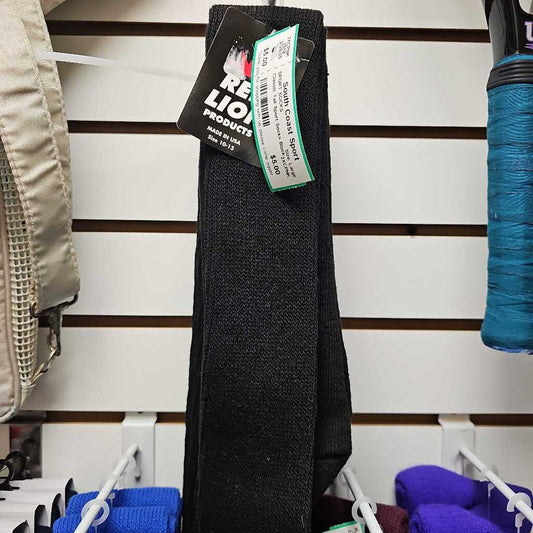 Red Lion Classic Tall Sport Socks, Black, Size Large