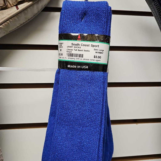 Red Lion Classic Tall Sport Socks, Royal, Size Large