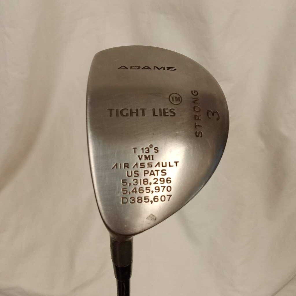 Adams Tight Lies 3 Wood Mens Left Hand Regular Flex Graphite Shaft