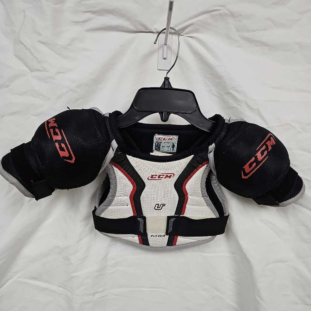 CCM U+ Fit 03 Hockey Shoulder Pads, Size Youth Small