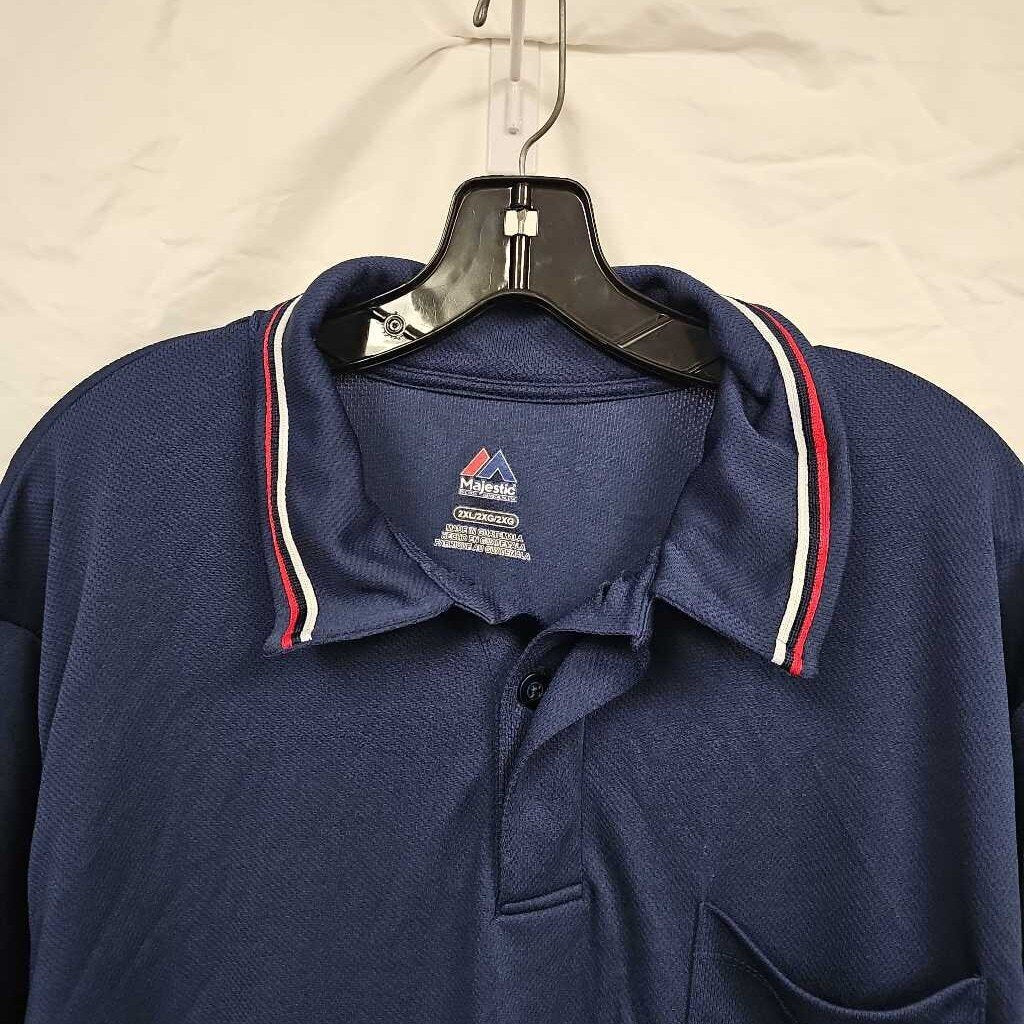 Majestic Short Sleeve Umpire Shirt, Men's 2XL