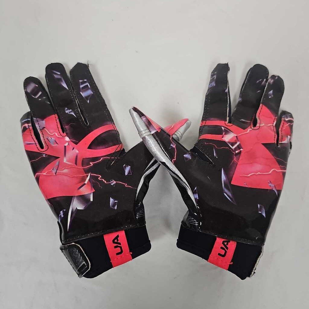 Under Armour F8 Nitro Youth Football Gloves, Youth Small