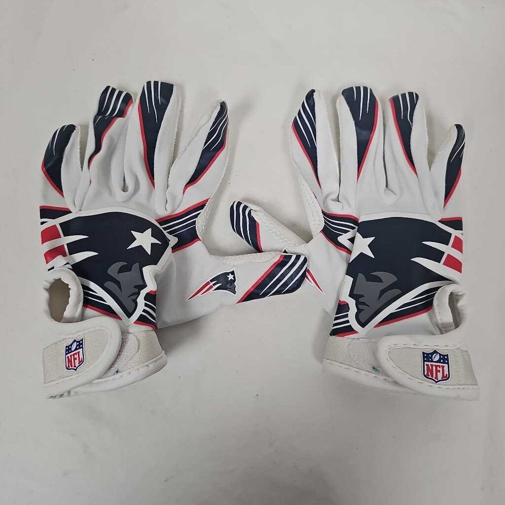 Franklin NFL New England Patriots Youth Football Gloves, Youth XS/S